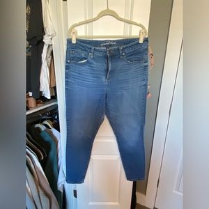 high rise skinny jeans